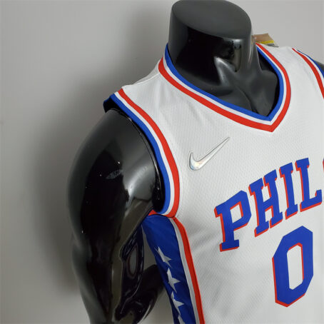 Camisa Regata NBA Philadelphia 76ers – Branca – #0 Maxey – 75 Anos - Imagem 5