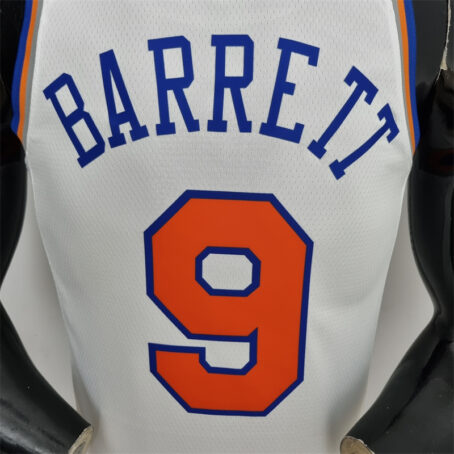 Camisa Regata NBA New York Knicks – Branca – #9 Barrett – 75 Anos - Imagem 7